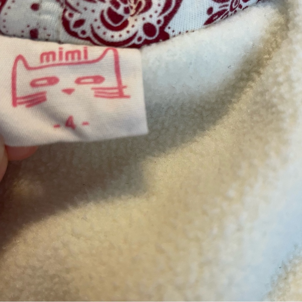 Mimi quilted floral and lace fleece lined toddler jacket coat - Picture 9 of 11